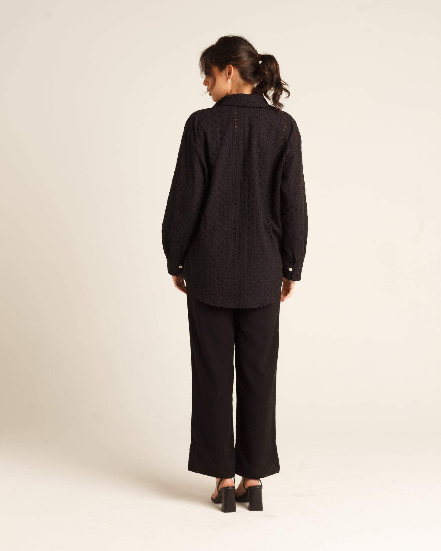 Camisa Social de Laise com Detalhe em punho